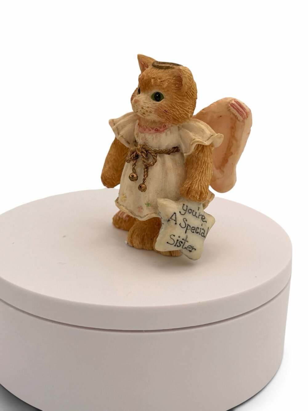 Enesco Calico Kittens You're A Special Sister Vintage Orange Tabby Angel 1994
